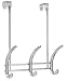 BlissHome Interdesign, Axis Over-the-Door 3 Hook, Polished Chrome