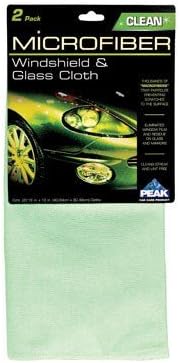 Peak Microfiber Windshield And Glass Cloth 12" X 16" Glass, Polyester