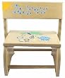 Childrens Flip Stool - Jungle Theme - Natural - Personalized