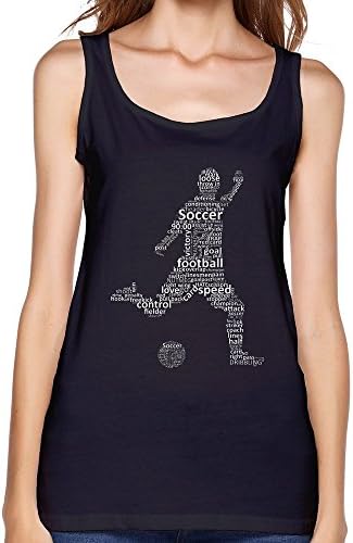 Women's Soccer Typography Art Photo Organic Cotton Tank Top