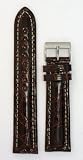 Men's Genuine Crocodile Watchband Burgundy 20mm Watch Band