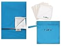 Fuzzibunz Cloth Diaper Travel Tote, Wonder Wipes, and Change Pad Set-Light I Up Blue Color