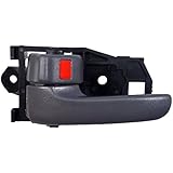 PT Auto Warehouse TO-2562G-1LH - Inside Interior Inner Door Handle, Gray - Driver Side