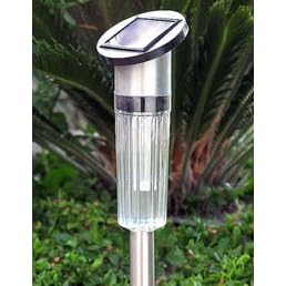 27 Stainless Steel Solar Garden Light Set- (6 of Set) by 