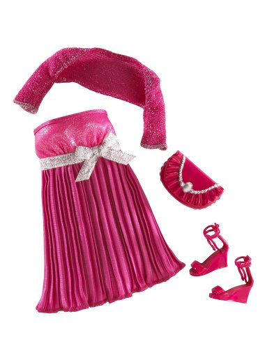 418O%2B atUqL Barbie Fashions Red Dress with Accessories