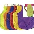 12 Pack Children's Artists Aprons, Polyester Non-woven Assorted Colors
