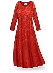 Plus Size Petite A-line Glittering Stretchy Polyester/Spandex Maxi Dress 