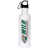 Minnesota Wild NHL 26 oz. White Stainless Steel Water Bottle