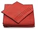 Cosy House Collection Everyday 1500 Series Bed Sheet Set - Ultra Soft & Cool Hotel Bedding - Deep Pocket - Wrinkle, Stain and Fade Resistant - 4 Piece Set (Queen, Burnt Orange)