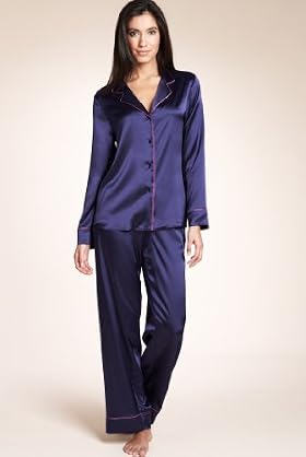 Autograph Revere Collar Satin Pyjamas Autograph Revere Collar Satin Pyjamas