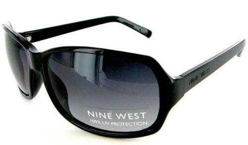 Women’s Nine West Black Sunglasses Gradient UV Lenses