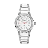 Salvatore Ferragamo Women's F54MBA78201S781 F-80 Stainless Steel White Dial Watch
