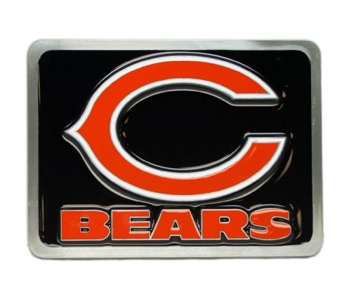 Chicago Bears Large Zinc Trailer Hitch Cover - NFL Football Fan Shop Sports Team Merchandise