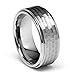 9mm Hammered Men's Tungsten Wedding Band