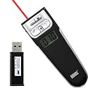 August LP107T Red Laser Pointer & 2.4GHz RF Remote Presenter with Timer / Page Changer / Screen Black & Resume Keys