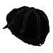 MG Ladies Brushed Canvas newsboy Hat - Black OSFM
