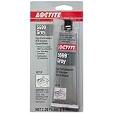 Loctite 18718 5699 Grey High Performance RTV Silicone Gasket Maker, -75 to 625 Degree F Temperature Range, 2.367 fl. oz. Tube
