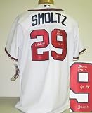 John Smoltz Autographed/Hand Signed Authentic Atlanta Braves Jersey