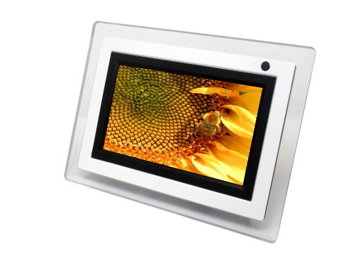 Axion AXN-9705 Digital Picture Frame and Multimedia Player (White)