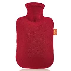 Fashy 6530 W�rmflasche mit Vliesbezug 2 L, Farbe kirschrot