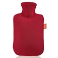 Fashy 6530 W�rmflasche mit Vliesbezug 2 L, Farbe kirschrot
