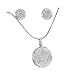 Young & The Restless ~ Sharon Abbott ~ Silver CZ Cubic Zirconia Pave' Necklace SET