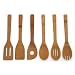 Lipper International 826 Set of 6 Bamboo Kitchen Tools, in Mesh Bag