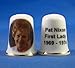 Porcelain China Collectable Thimble - First Lady Pat Nixon - Free Gift Box