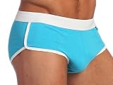 4 Boys Gear - Classic Sports Cut Brief Underwear in Light Blue, Turquoise and Lime (Size: S, M, L)