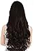 SARLA Black Clip in Hair Extensions Full Head Curly Wavy Synthetic Hair Piece 7 Pcs for Women 20 Inch Heat Friendly Fiber