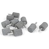 uxcell マウントポイント　6mmのシャンク径　グレー　シリンダのヘッド　10個入り