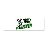 21 x 7 Wall Vinyl Sticker Marijuana Don't Fear The Reefer Grim Reaper