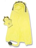 Character Hooded Towel and Mitt Set- Fits up to 3t (Lion)