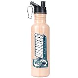 MLB Seattle Mariners 26-Ounce Baseball Bat Stainless Steel Water Bottle with Pop-up Spout