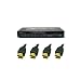 5 Port Smart HDMI Switch + 4x HDMI 6FT Cable: 1.3a Category 2