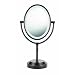 Conair BE47BR Double-Sided Illuminated Oval Mirror, Oiled Bronze