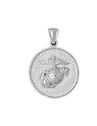 Clevereves 14K White Gold Pendant Military Inspired 9.6 - Gram(s)