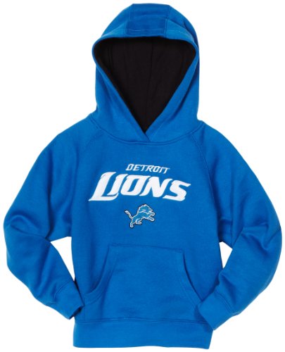 NFL Boys' Detroit Lions Sportsman Fleece Hoodie - R16C4P17 (Lion Blue, 5/6)