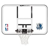 Huffy NBA Team Logo Steel Framed Acrylic 44 Inch Backboard & Rim Combo - DALLAS MAVERICKS One Size