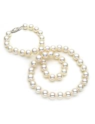 24" AAA Akoya Cultured 8X8.5mm Pearl Necklace