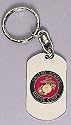 United States Marine Corps DOG TAG STYLE Metal Key Chain