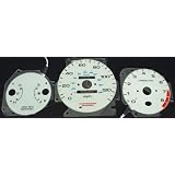 96 97 98 99 00 Honda Civic SI EX LX White Face Glow Gauges Dash Kit - Manual... by APC