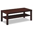 basyx Products - basyx - Laminate Occasional Table, 42w x 20d x 16h, Mahogany - Sold As 1 Each - Sleek, contemporary styling. - Lightweight, yet durable. - 2" thick honeycomb top. - Abrasion- and stain-resistant. - Easy-to-assemble.