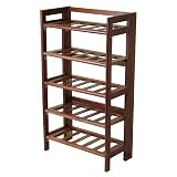 Regalia Walnut 25-Bottle Wine Rack