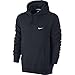 Nike New Men's Club Hoodie-Swoosh Dark Obsidian/White Medium