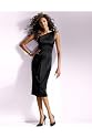 Newport News Shape fx Shaping satin one-shoulder dress