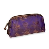 Best Price Cosmetic Bag (Large) - Silk Jacquard (Grape)