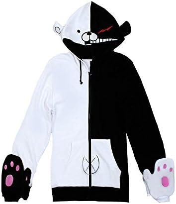 Haipat Dangan Ponpa Black White Bear Cosplay Jacket Long Sleeves (XX-Large)