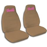 2 brown Barbie car seat covers for a 2000 Pontiac Sunfire by Designcovers
