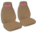 1997 Jeep Wrangler TJ seat covers. One front set of seat covers. Brown Barbie Jeep seat covers.